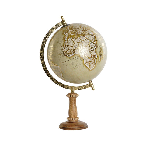 Bola mundo base madera