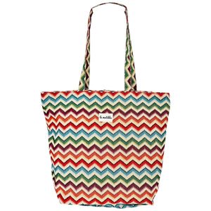 Bolsa grande zigzag multicolor