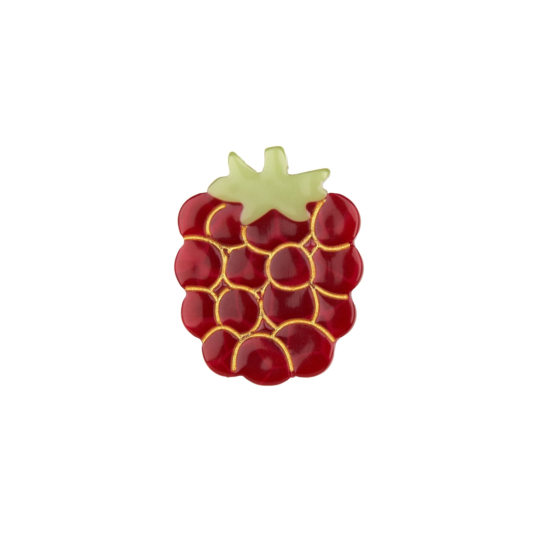 broche frambuesa Coucou Suzette en fondo blanco – Brocantia tienda online Oviedo