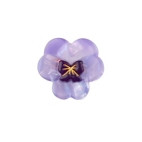 Broche pensamiento lila Coucou Suzette sobre fondo blanco – Brocantia tienda online Oviedo