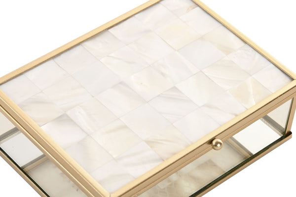 Detalle tapa con mosaico de nácar natural