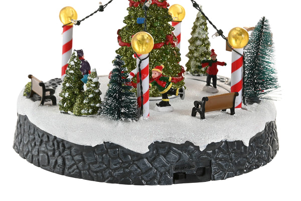 decoración navideña con movimiento y luces Brocantia