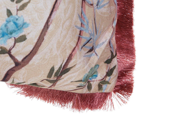 detalle de cojín decorativo con textura aterciopelada