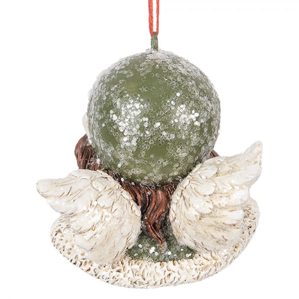 decoración navideña vintage de ángel para colgar