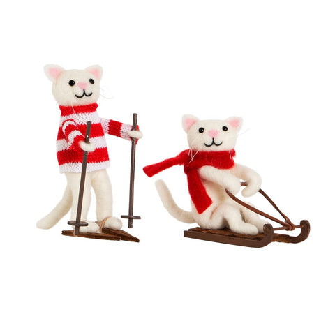 Colgante gato esquiador