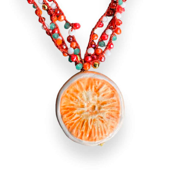 Collar Naranja corto
