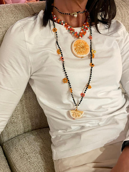 Collar Naranja corto