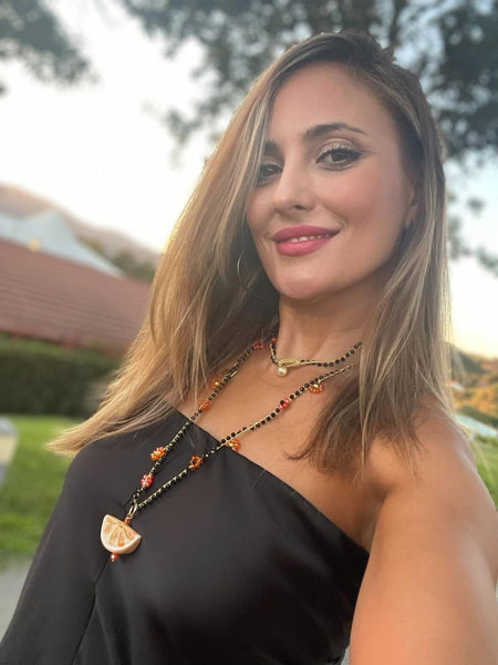 Collar Naranja largo