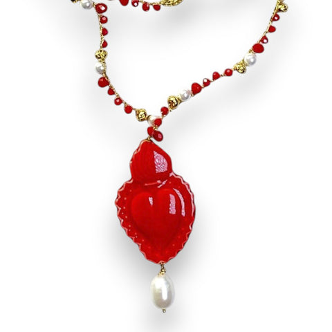 collar-sagrado-corazon-rojo-artesania-siciliana-brocantia