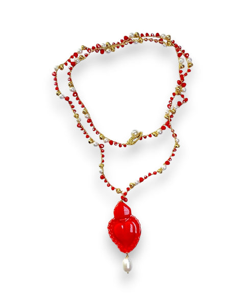 collar-rojo-corazon-bisuteria-artesanal-brocantia-oviedo