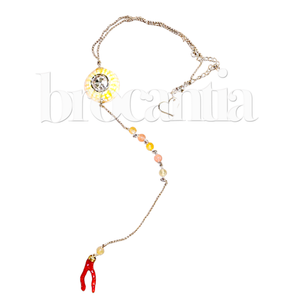 Collar Erizo amarillo Brocantia