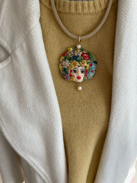 Collar Testa di Moro maxi colores