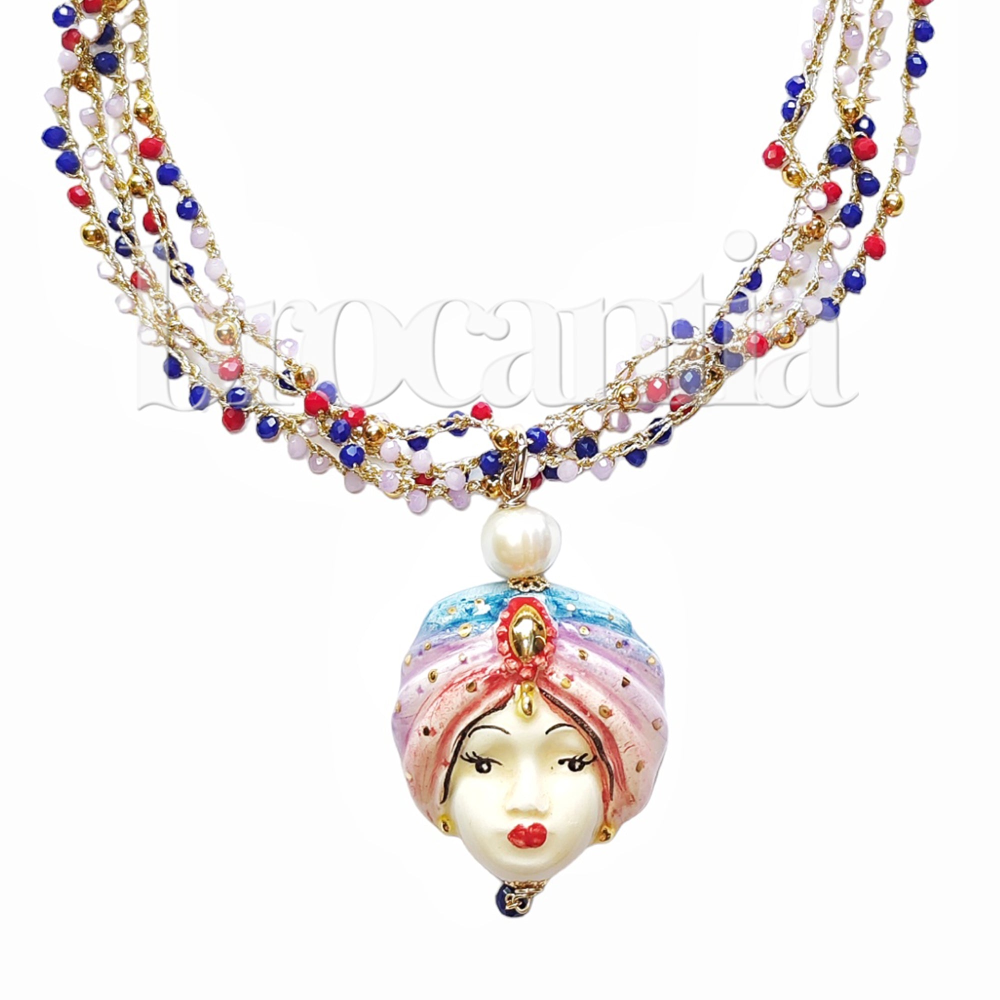 Collar Testa di Moro maxi corto