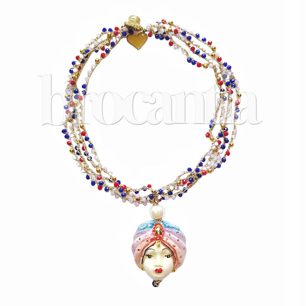 Collar Testa di Moro maxi corto