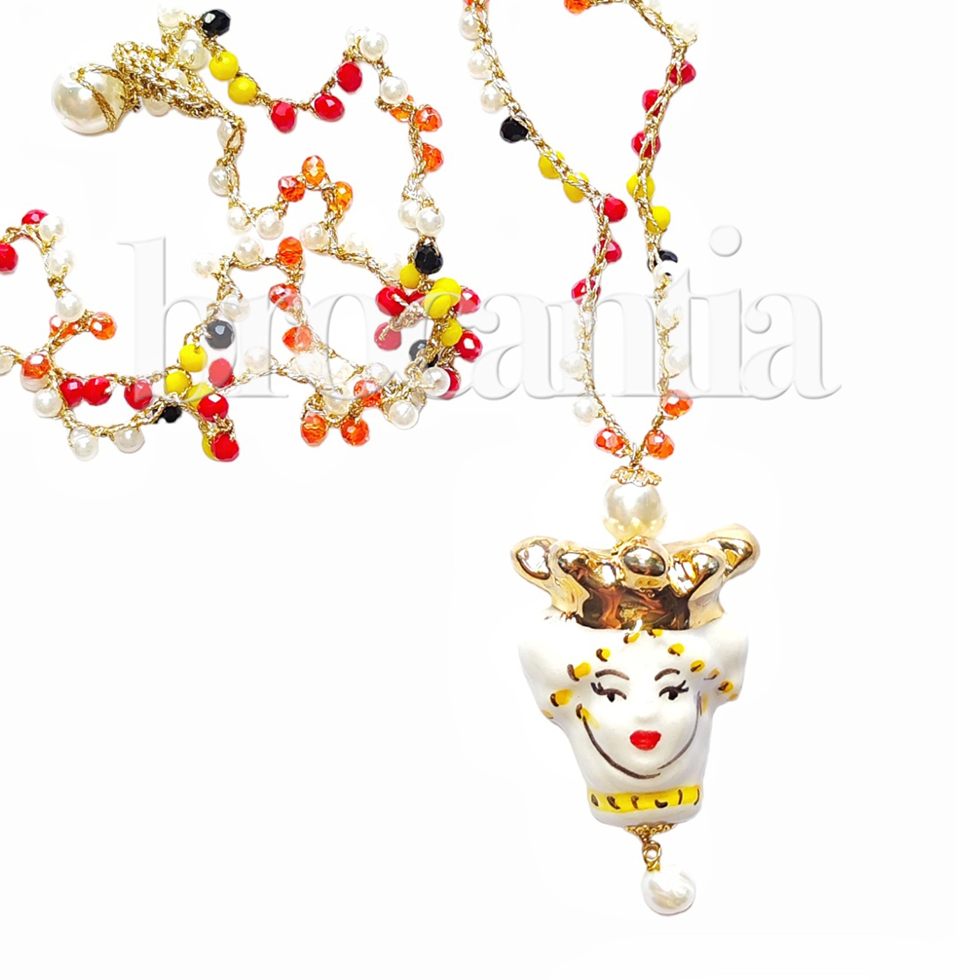 Collar Testa di Moro Reina corona