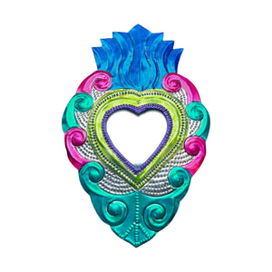 Corazón Ex Voto espejo grande