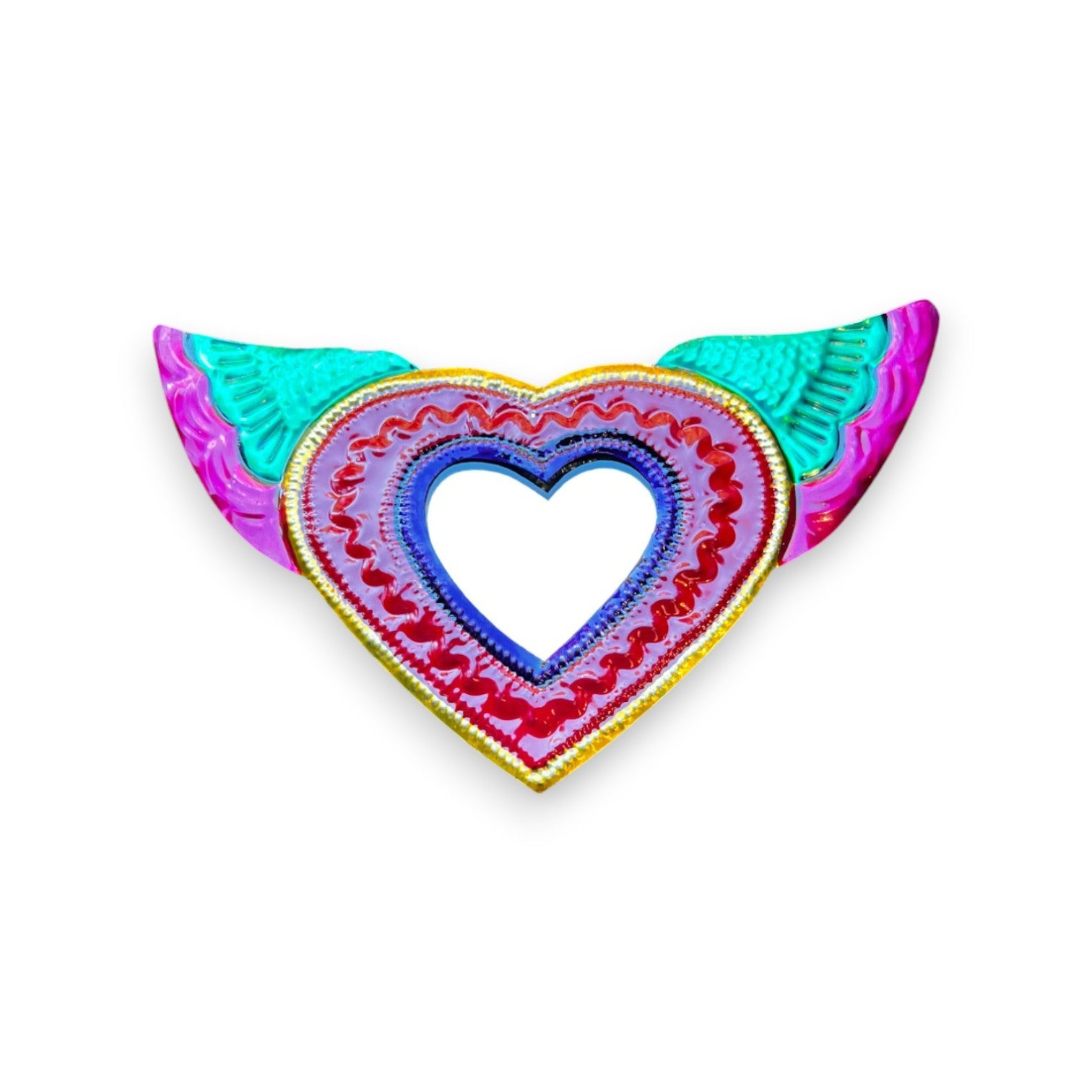 Corazón Ex Voto espejo mediano