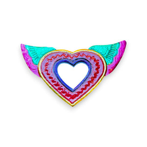 Corazón Ex Voto espejo mediano