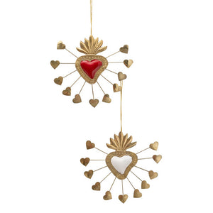 Corazón Ex Voto con mini corazones