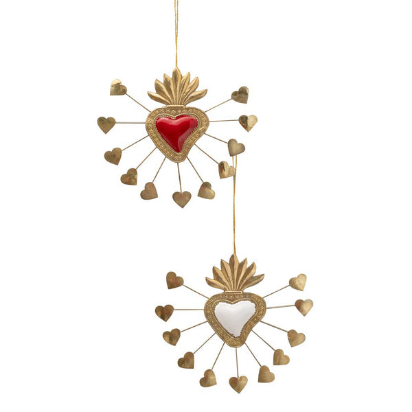 Corazón Ex Voto con mini corazones