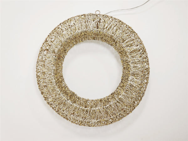 corona de Navidad con iluminación LED IP44 para exterior techado