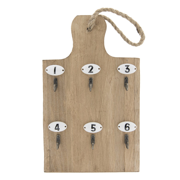 Cuelgallaves tabla madera