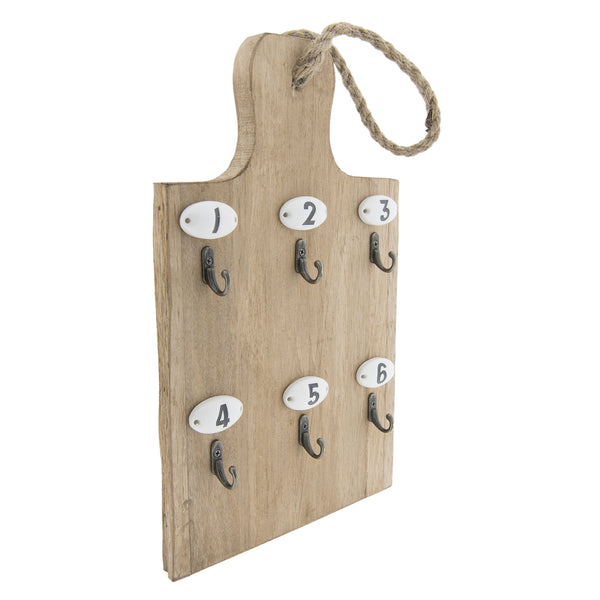 Cuelgallaves tabla madera