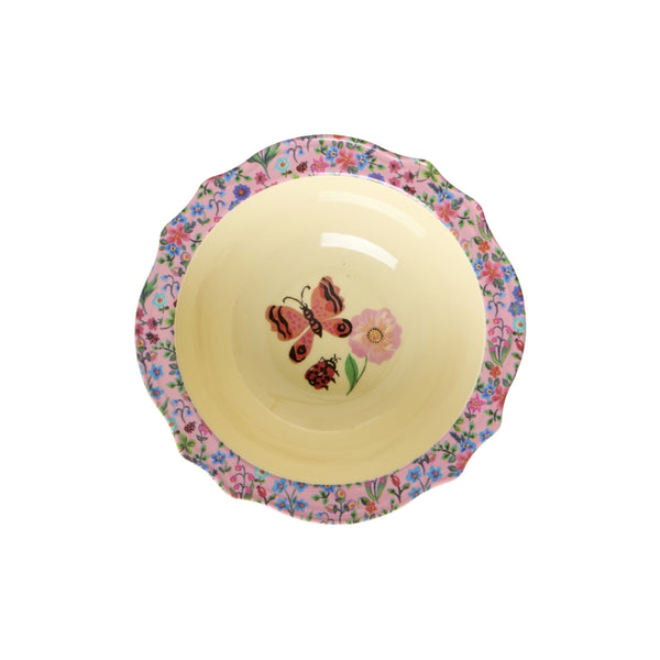 Cuenco de melamina con mariposa, mariquita y flor diseñado por Nathalie Lete – Brocantia Oviedo