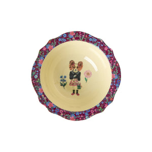cuenco melamina perrita flores Nathalie Lété diseño artístico colorido Brocantia