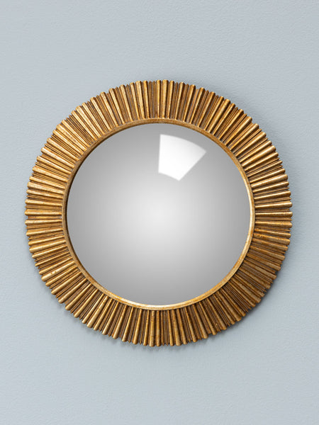 espejo convexo dorado decorativo de pared