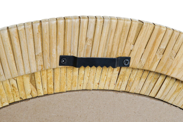 Parte trasera espejo redondo con sistema de colgado