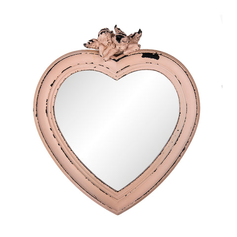 Espejo corazón angelitos