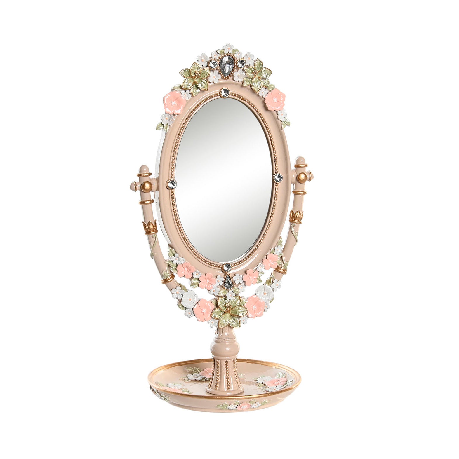 Espejo de tocador decorado