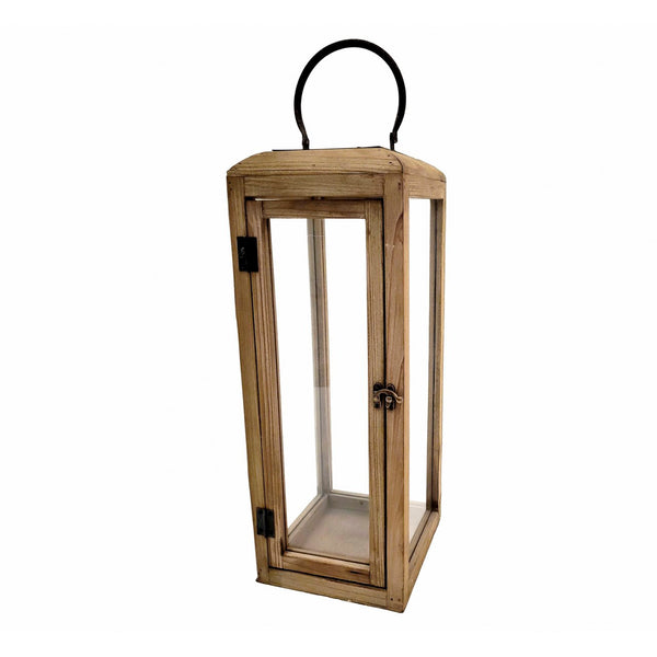 Farol madera y cristal