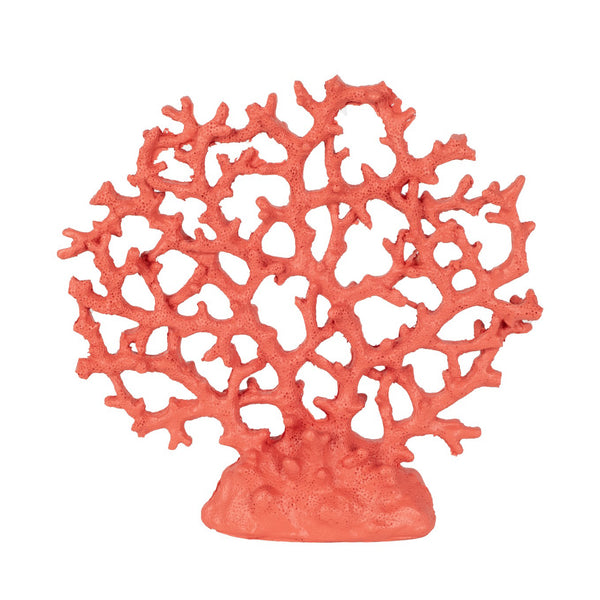 Figura decorativa de coral rojo estilo mediterráneo