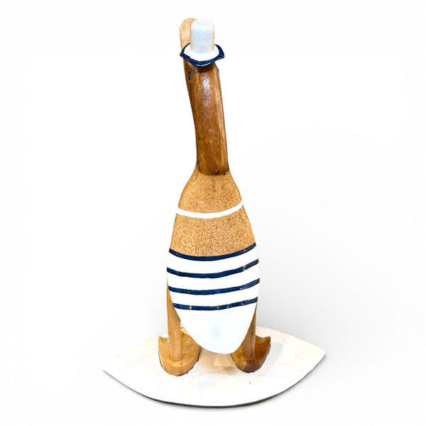Pato marinero decorativo madera de teca reciclada