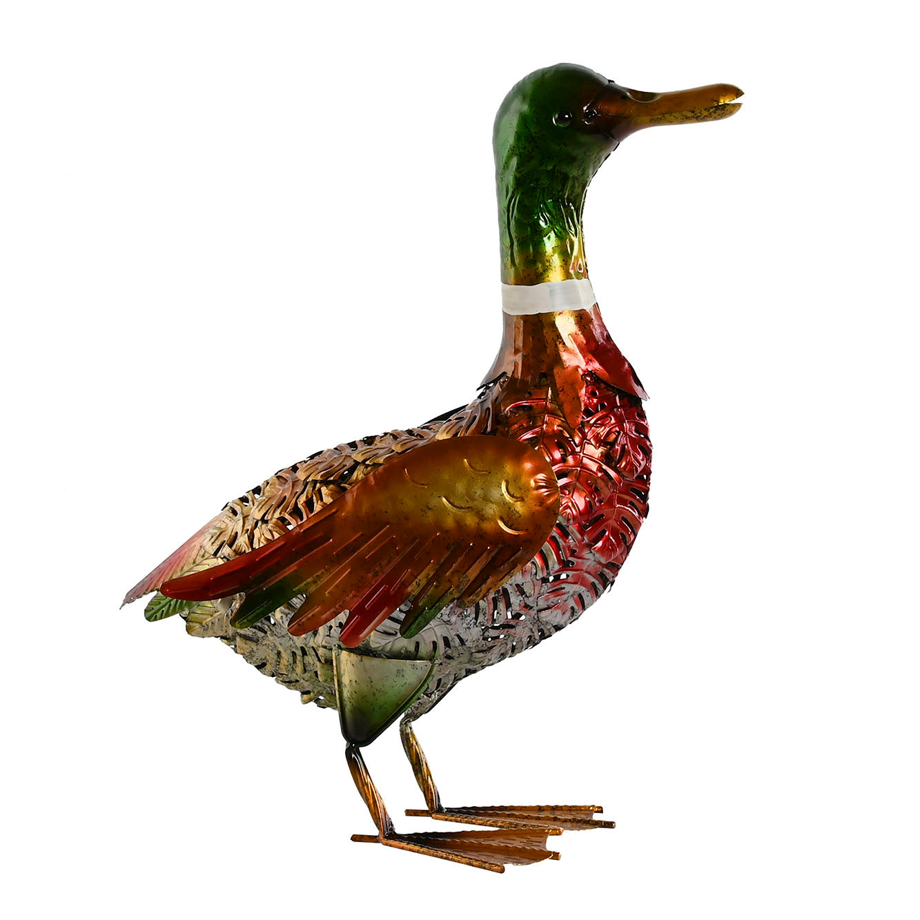 Figura pato tonos verdes
