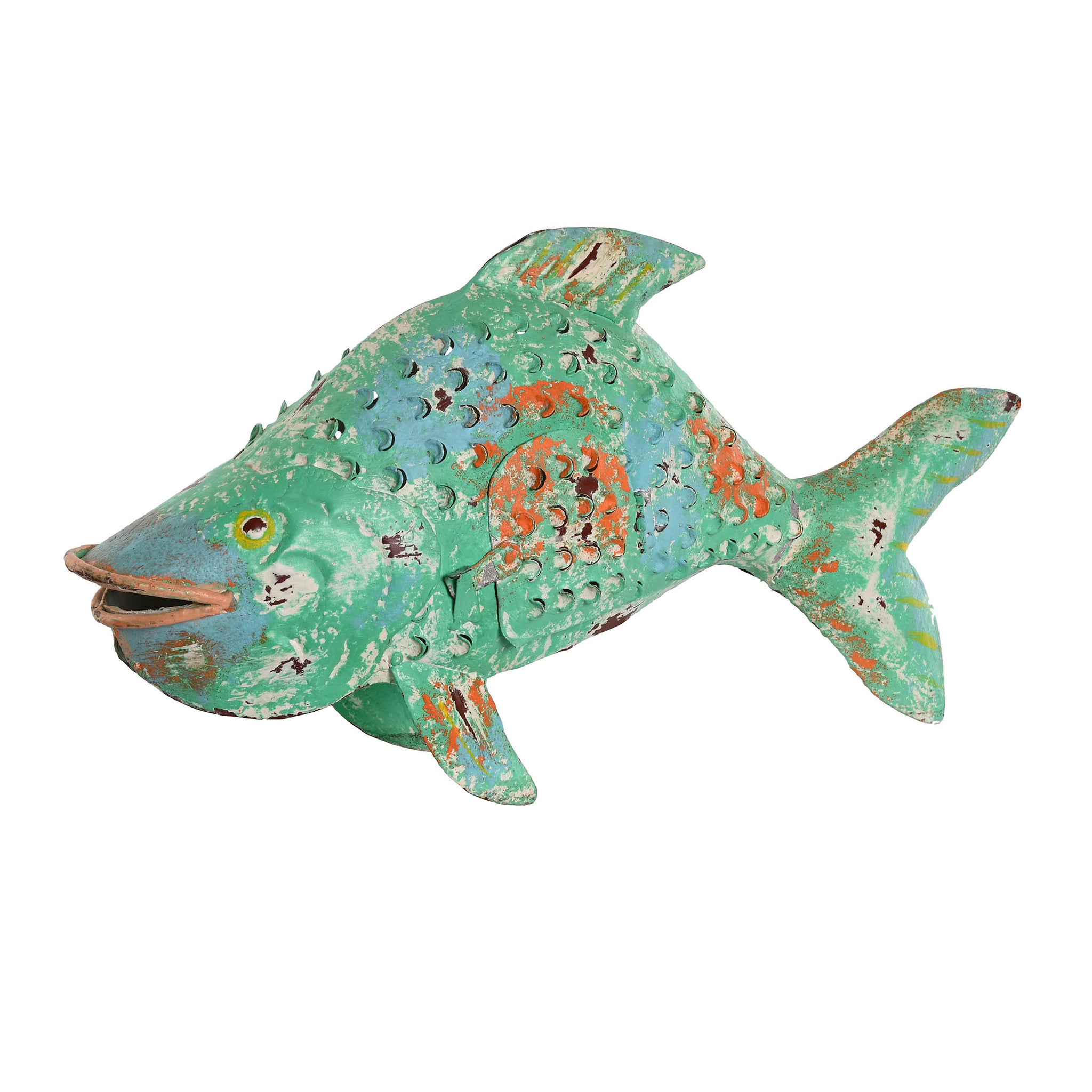 Figura pez pintado a mano