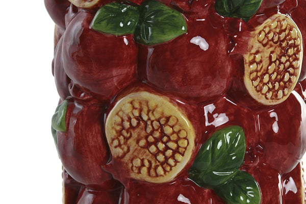 Jarrón decorativo de frutas mediterráneas
