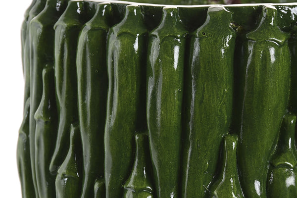 Jarrón decorativo cocina verde estilo vegetal