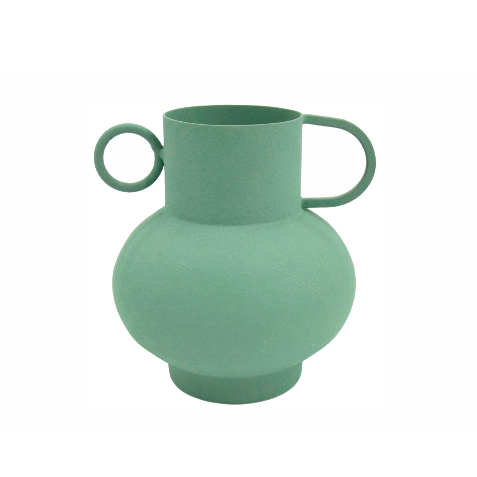 Jarroncito verde metal
