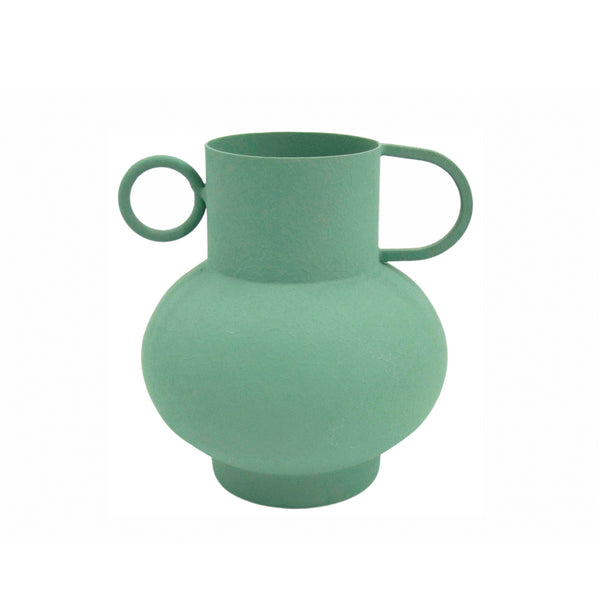 Jarroncito verde metal