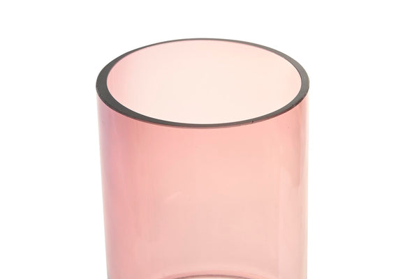 Jarrón cristal rosa Brocantia