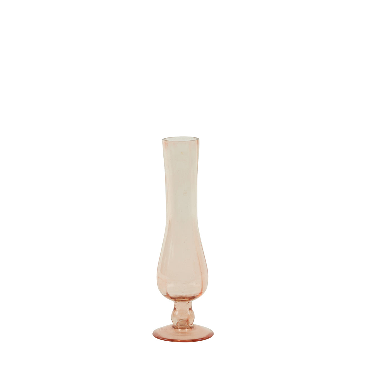 Jarrón estrecho cristal rosa