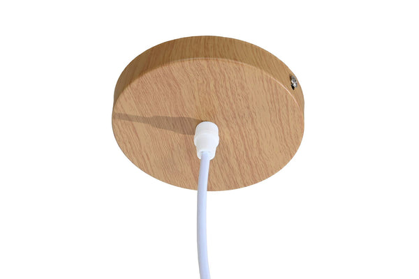 detalle lámpara de bambú sostenible