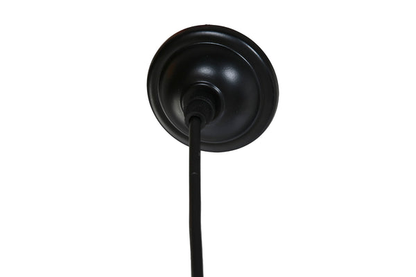 detalle florón lámpara de techo de bambú natural