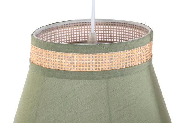 Detalle interior de la pantalla de lámpara con textura natural