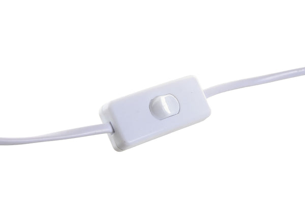 Interruptor lámpara de mesa blanca