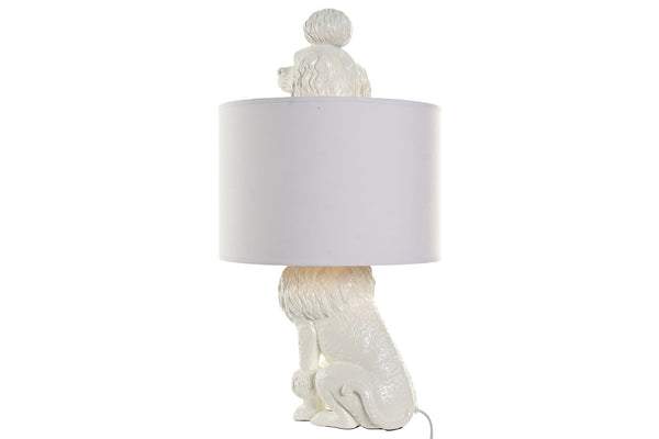 Vista trasera de lámpara caniche con acabado brillante