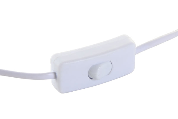 Interruptor de cable blanco de lámpara de sobremesa